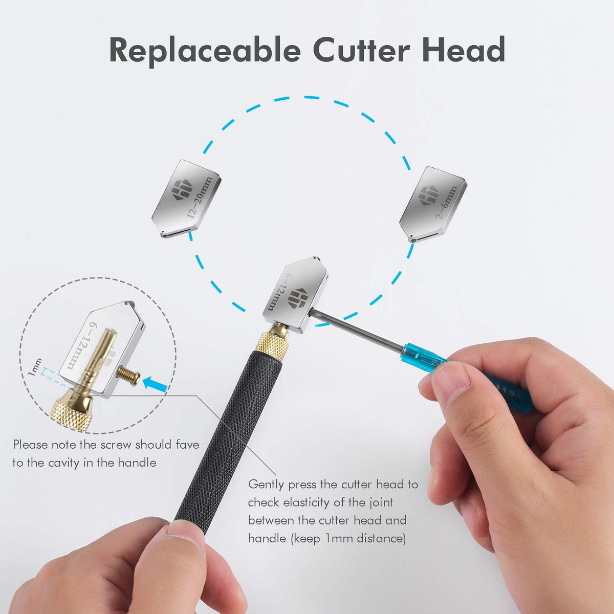 Glass Cutter Tool with Automatic Oil Feed - 2mm-20mm, Ideal for Mirrors, Tiles, Mosaic - Image 4