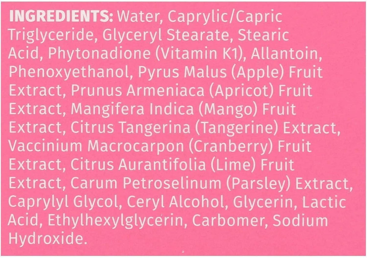 Reviva Labs Vitamin K Cream ingredient and usage label details