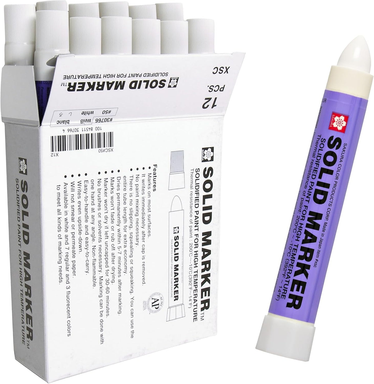 Sakura solid paint markers front view