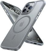 Torras magnetic shockproof iPhone 15 pro case front view