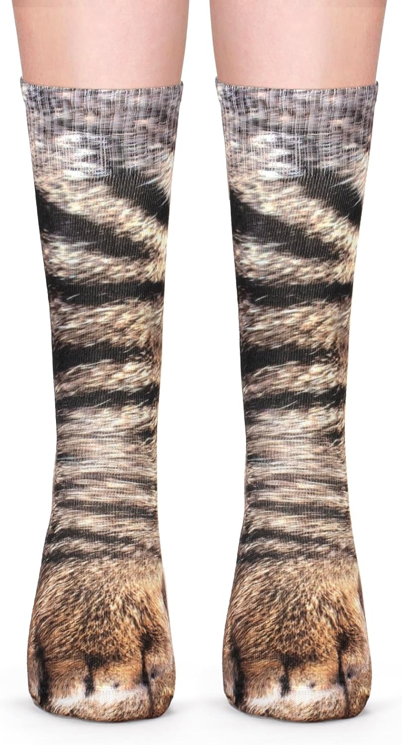 FreeNFond Funny Animal Paw Socks Gag Gifts for White Elephant Gift Exchange - Image 10