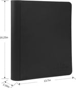 CARDBINDER Toploader Binder open showing 9 pocket pages