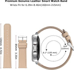 Tasikar replacement leather watch strap contrast white stitching