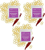 Orthodontic Rubber Bands for Braces, 5/16in Medium, 100 Pack, Natural | Premium Elastics Teeth Rubber Bands for Braces, Fix Tooth Gaps, Dreadlocks, & Hair Braids, Free Orthodontic Elastic Placer - Image 9