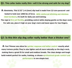 Premium 12 strand core paracord pet collar detailing the secure sliding mechanism design
