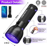 Vansky portable black light pet stain locator for travel use
