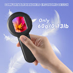 GAMKII handheld magnifier inspecting coins and jewelry details