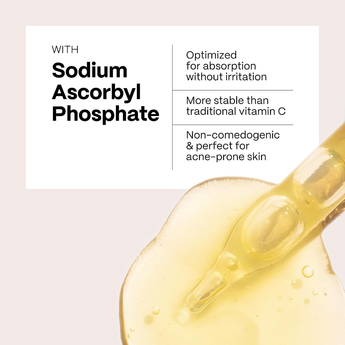 Close up of Mad Hippie Vitamin C Serum label details