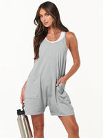 ANRABESS women's summer jumpsuit fabric texture view