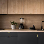 Concealed edge mount handle profile view