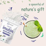 Micro Ingredients Organic Inulin Fiber Powder blended smoothly into a morning drink