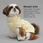 Kyeese medium dog sweater collar and neckline detail