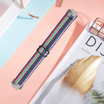 Elastic stretch demonstration of Fitbit Inspire 3 replacement loop