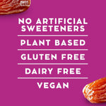 Larabar dairy free nut bars nutritional facts side of the box.