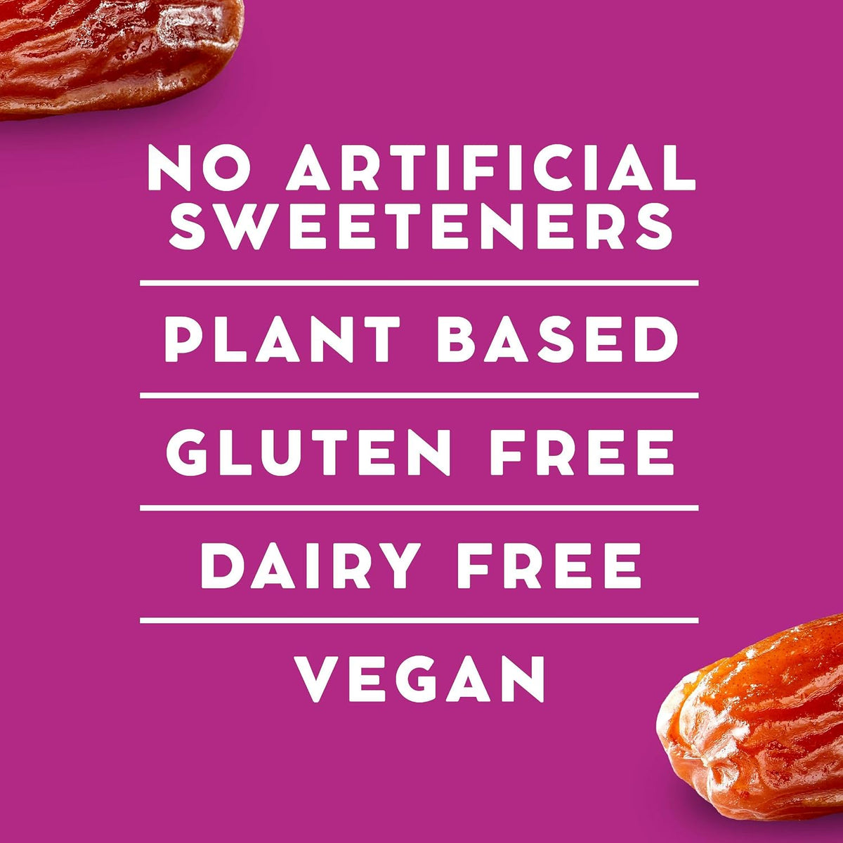Larabar dairy free nut bars nutritional facts side of the box.