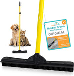 FURemover Original Plus Pet Hair Rubber Broom front view for carpet cleaning.