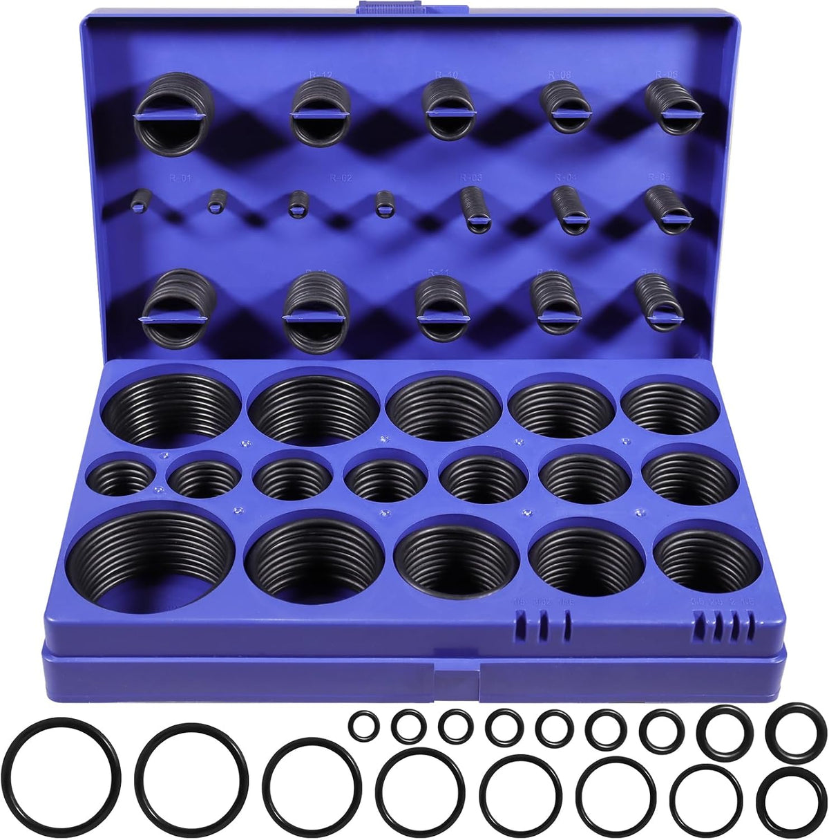 XBVV 1020 Pcs O Ring Kit 20 Size Nitrile Rubber O Ring Assortment Set for Car Auto Vehicle Repair Faucet Plumbing Air or Gas Sealing Connections Resist Oil and Heat - Image 14