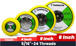 SUBRILLI car polishing backing pad showing packaging contents for dual action air random orbital machines