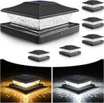 VOLISUN 6 pack solar post lights packaging and components