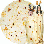 74in Burrito Tortilla Blanket White Elephant Gifts for Adults Useful Throw Blankets Women Men Party Cool Stuff Novelty Gag Soft Fleece Wrap - Image 13