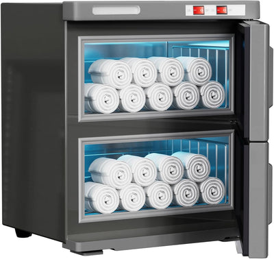 32L Hot Towel Warmer Cabinet, Professional Towel Heater with Rust Resistant,Stainless Steel Racks, Large Capacity Towel Warmers for Spa Massage Salon Home (32L, Black) - Image 1