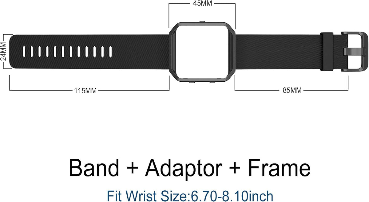 Simpeak sport band paired with Fitbit Blaze smartwatch
