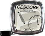 Cescorf steel tape measure coiled in housing
