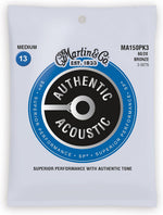 Martin Superior Performance 80/20 bronze guitar strings back packaging details