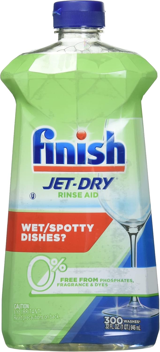 Finish Jet Dry Rinse Agent - Liquid Green 0% - 32 oz. - Image 1