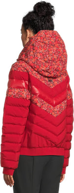 Close up of high collar and adjustable hood