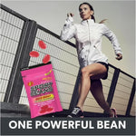 Imported Jelly Belly energy candy with electrolytes and caffeine for runners