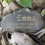 Custom dog memorial stone made of waterproof resin