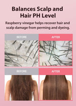 Close up of APieu Raspberry Vinegar Hair Shampoo texture