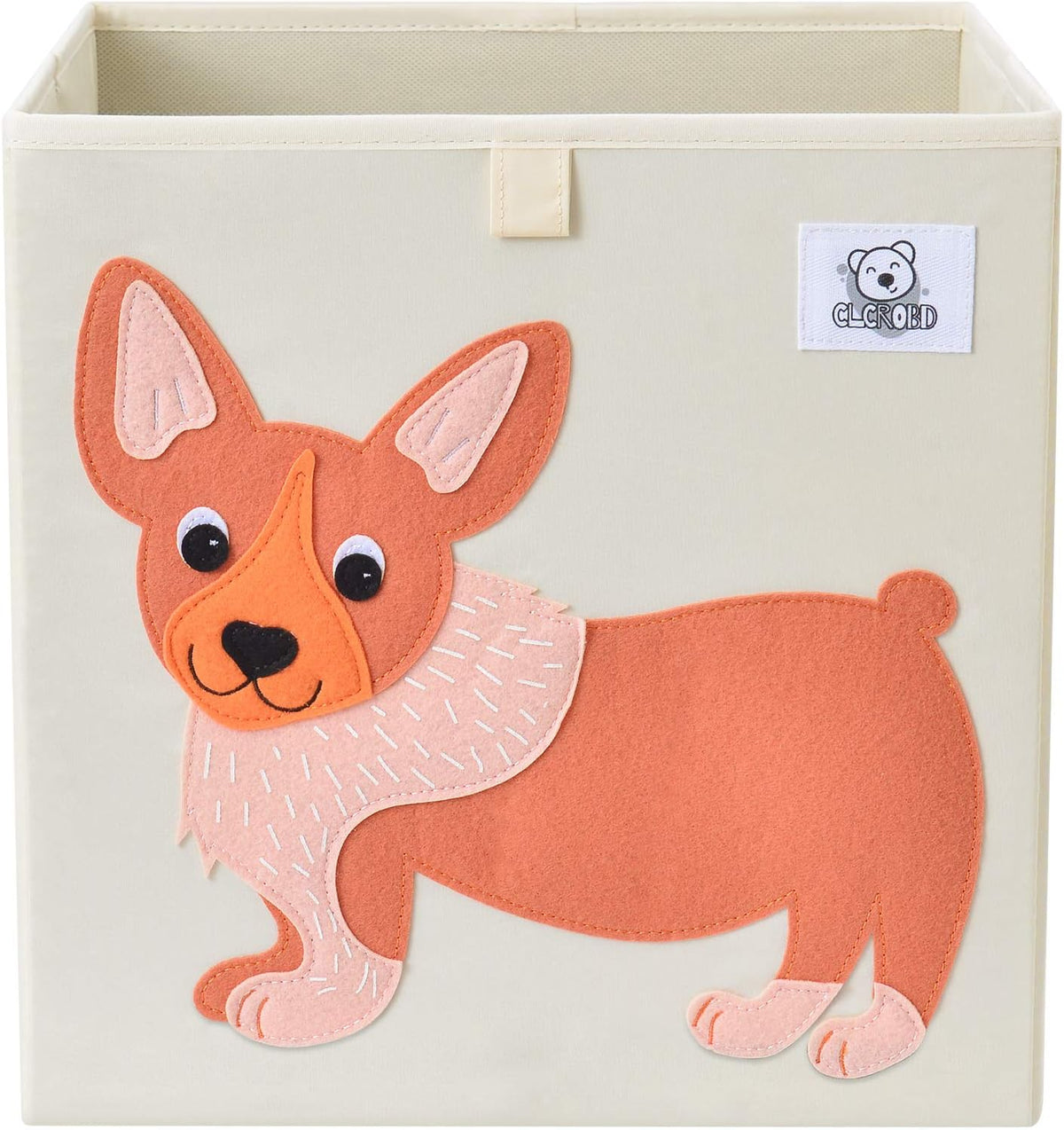 13 Inch Animal Cube Storage Bins, Foldable Fabric Kids Toy Box & Toy Chest | Kids Storage Cubes, Toy Storage Organizer Basket for Toddlers, Boys and Girls, Playroom and Nursery (Bear) - Image 15