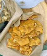 SweetGourmet traditional buttery toffee with roasted peanuts 1 pound bag