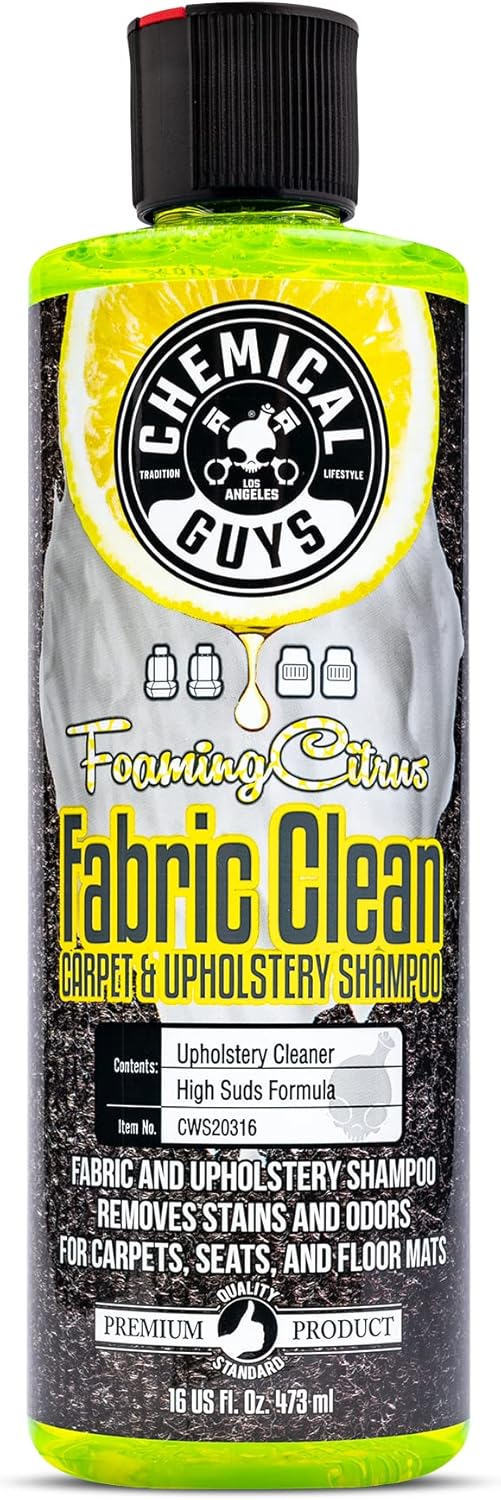 Chemical Guys Foaming Citrus Fabric Clean 16 fluid ounce bottle front view