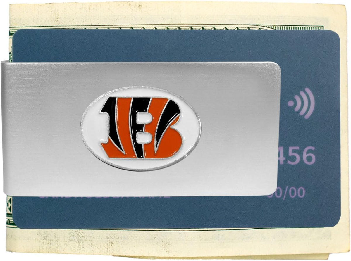 Siskiyou NFL metal money clip side profile and steel finish