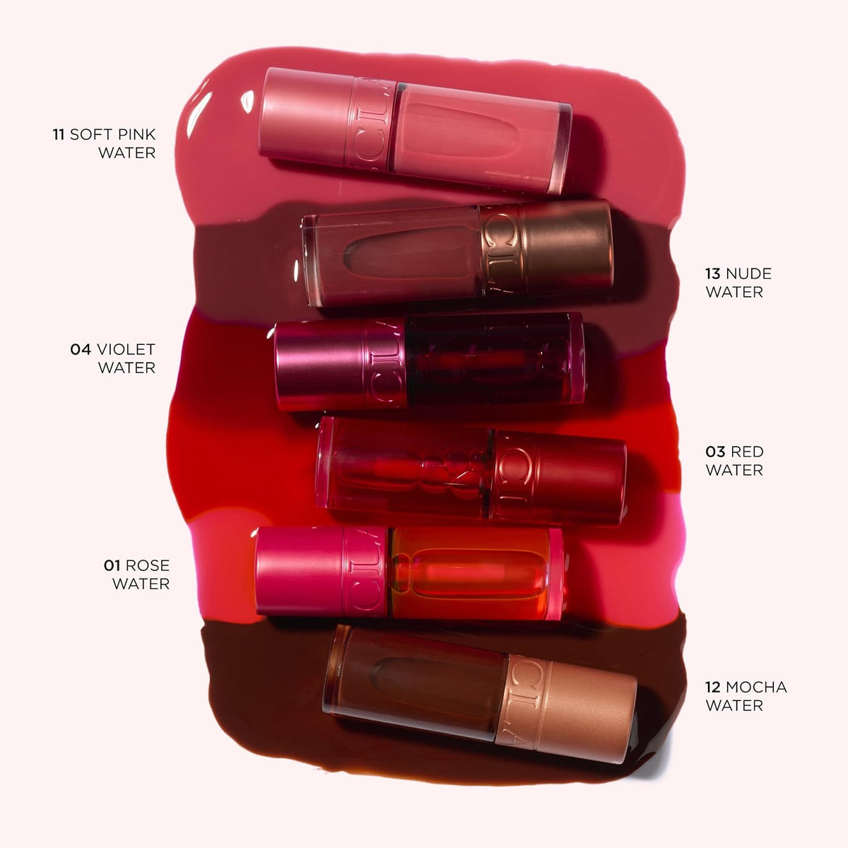 Clarins water lip stain applicator brush for precise makeup application