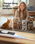 Complete oneisall grooming kit contents including charging cord and cleaning oil