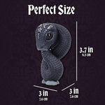 Top angle view of Nemesis Now hand painted polyresin Ouroboros snake statue
