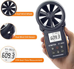 BTMeter BT-866A Pro showing button controls for MAX MIN and unit switching