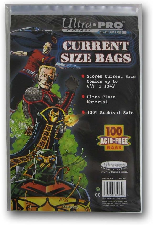 Ultra Pro Current Size 6-7/8" X 10-1/2" Comic Bags - Image 1