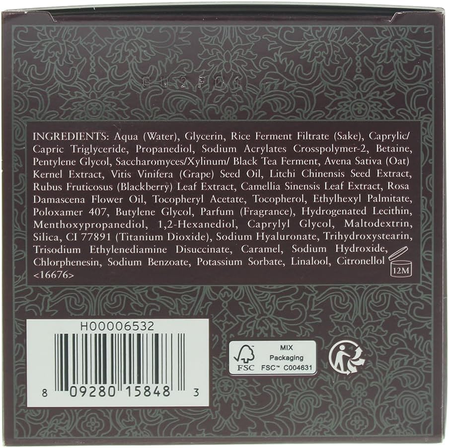 Fresh Black Tea Instant Perfecting Mask texture and packaging