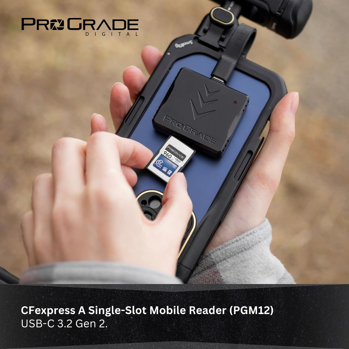ProGrade Digital CFexpress reader showing single card slot detail