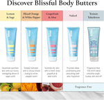 Bliss cruelty-free and paraben-free body butter ingredients view