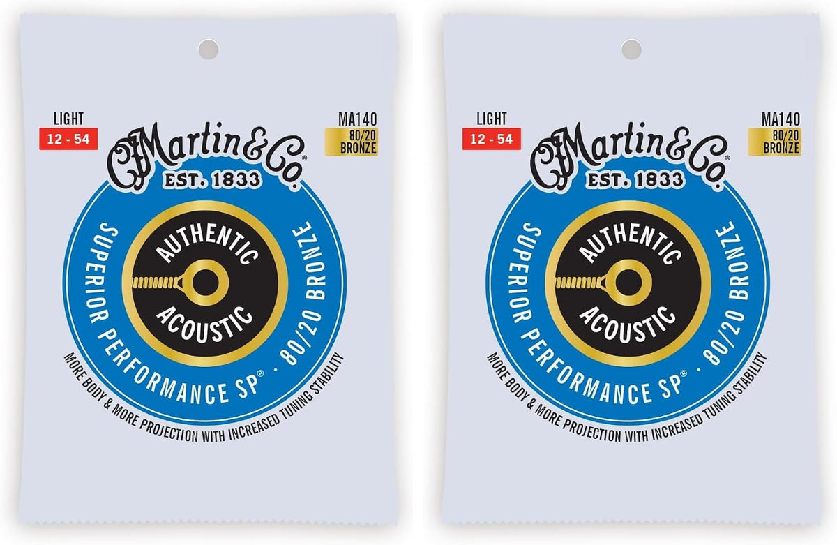 Authentic Martin acoustic guitar string loops and ball end detail