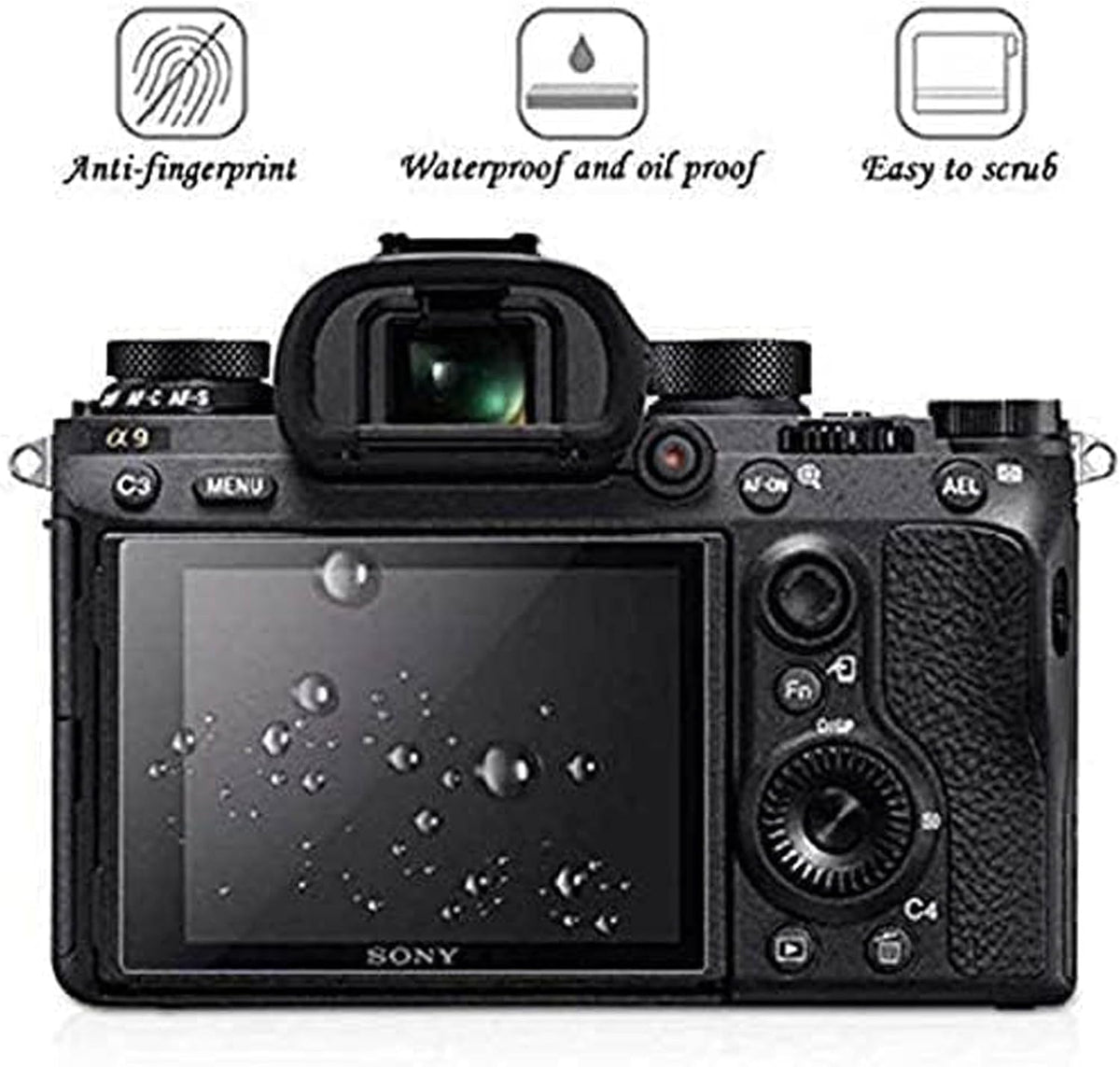 Anti-scratch test demonstration on camera screen protector