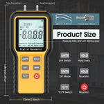 LYCEBELL digital manometer LCD backlight display active