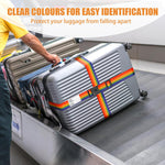 BILIONE adjustable lockable suitcase straps multicolor pack