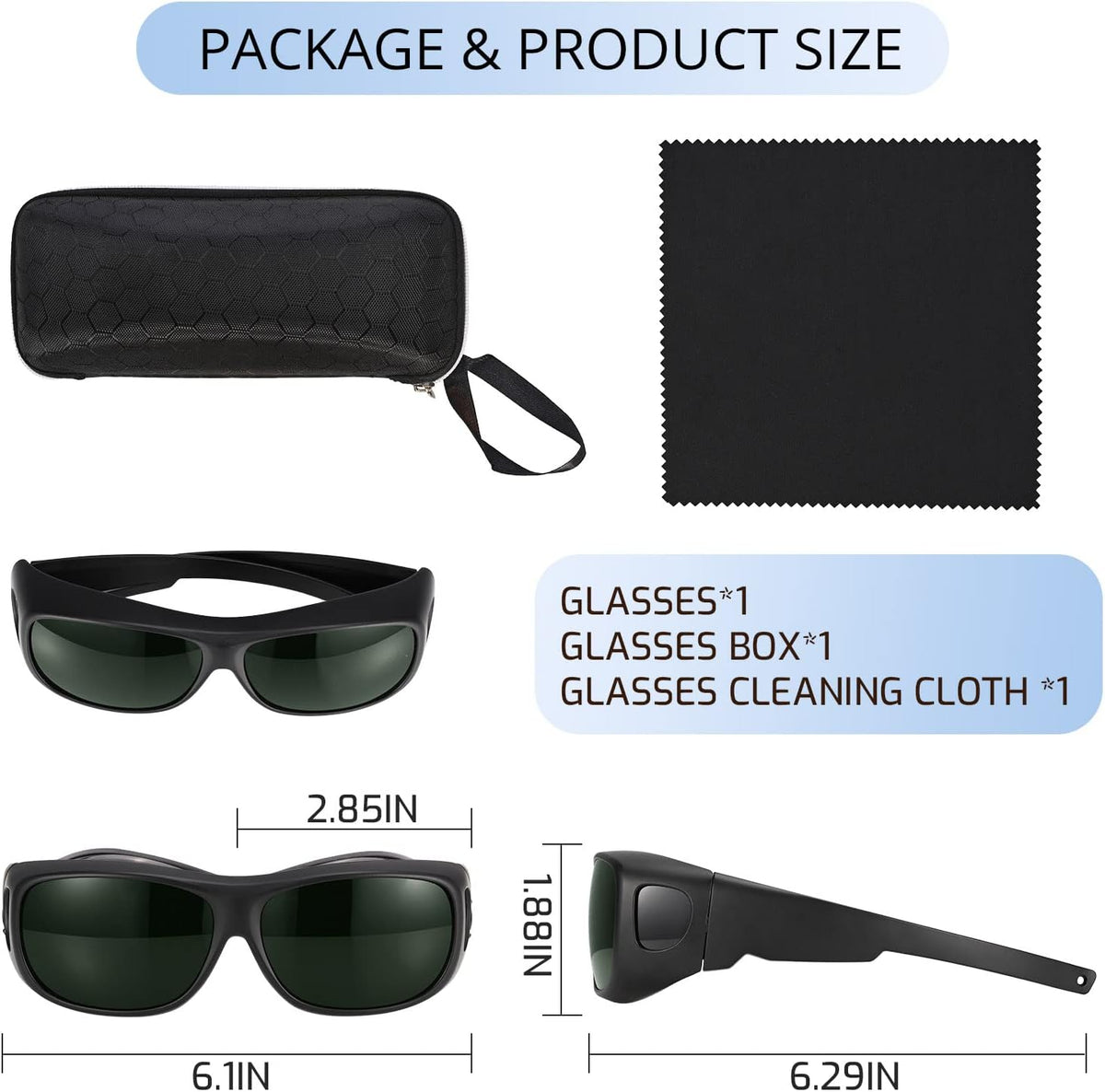LPSAFP safety goggles packaged for shipping